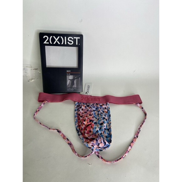 2xist Sexy Sliq Ultra Low Rise Jock Strap Ombre Leopard Animal Print Mens Size M - Picture 1 of 5